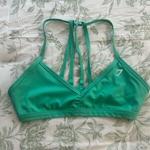 Gymshark Teal Strappy Sports Bra